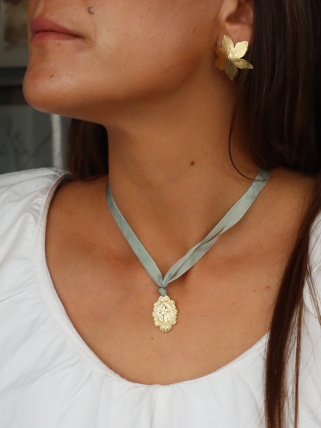 Collar Guadalupe verde